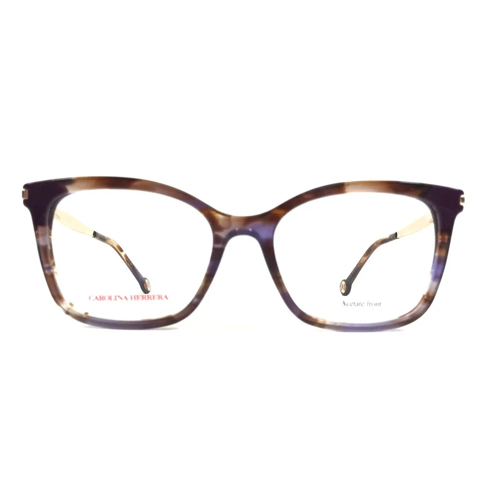 Carolina Herrera Eyeglasses Frames HER0309 L7W Brown Purple Cat Eye 53-17-140